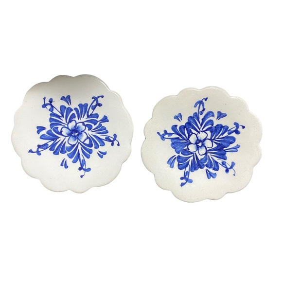 Vintage Miniature Tea Set 8 Piece Blue Floral Doll House Collectible - Picture 11 of 16